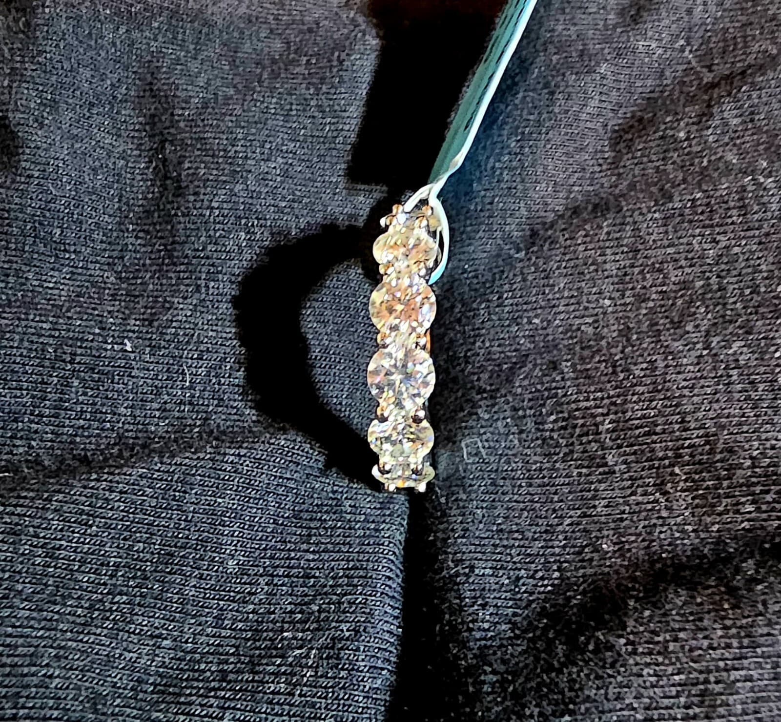 Moissenite 6 C And 925 Sterling Silver Engagement Ring Size 6 - Thumbnail 5
