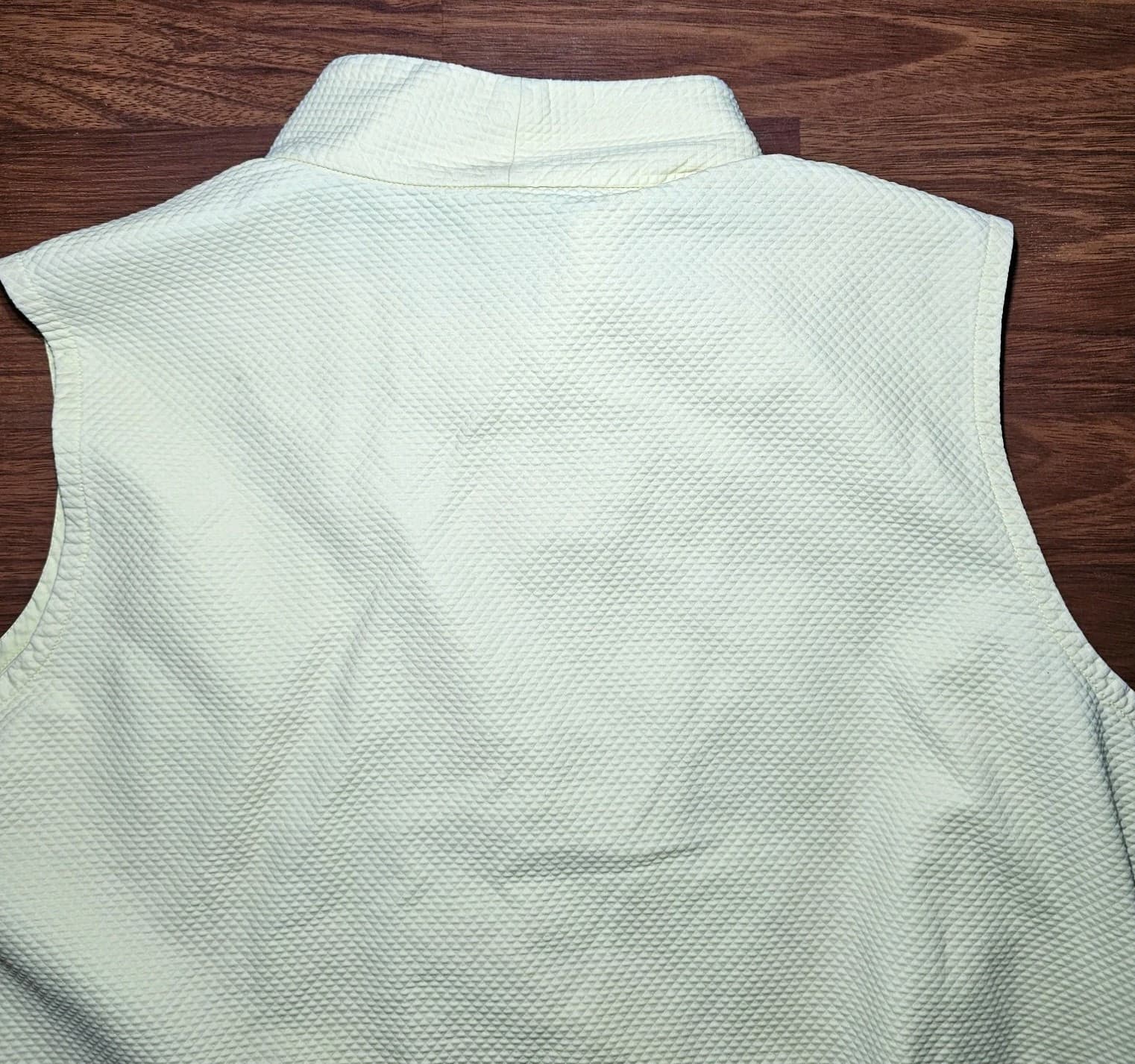 Eilewn Fisher Women's Size L Vest Yellow 2 Pockets Fleece Lined - Thumbnail 9