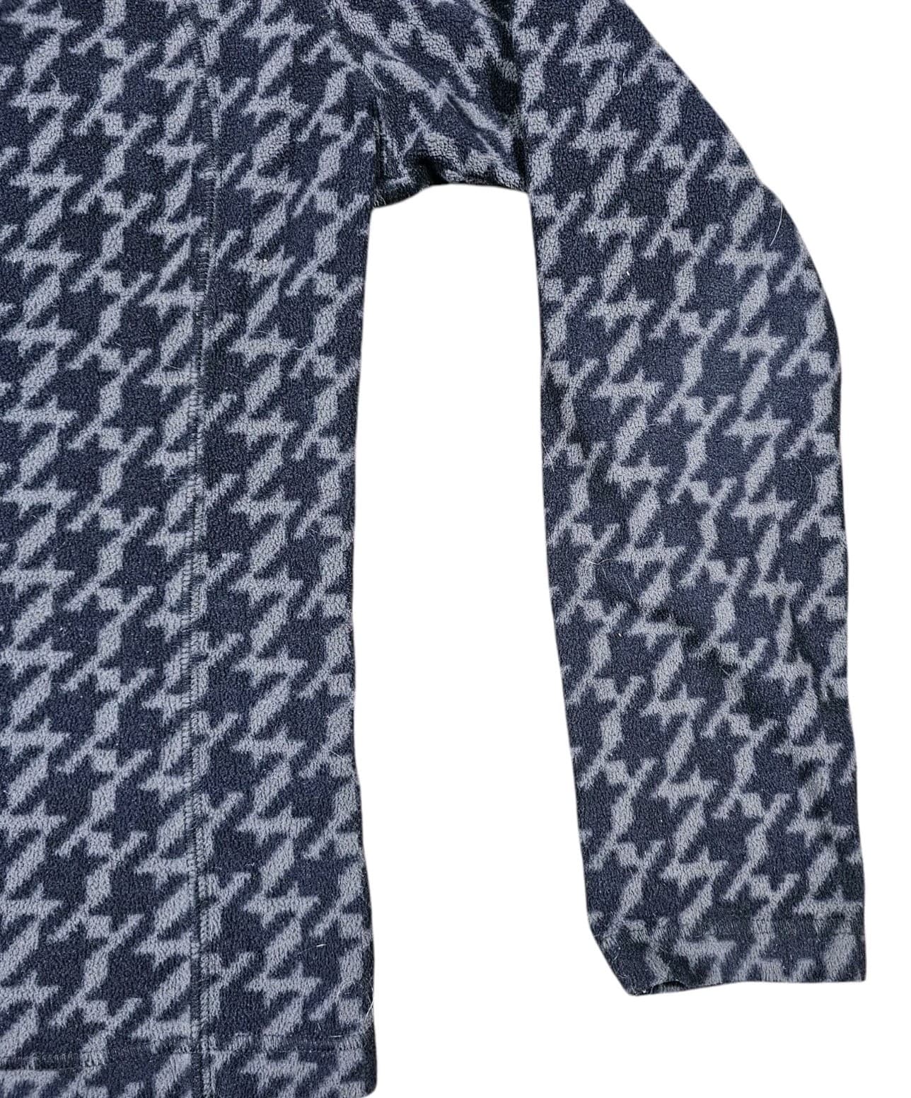 Columbia Gray Black Houndstooth Womans Size M 1/4 Zip Pull Over - Thumbnail 6