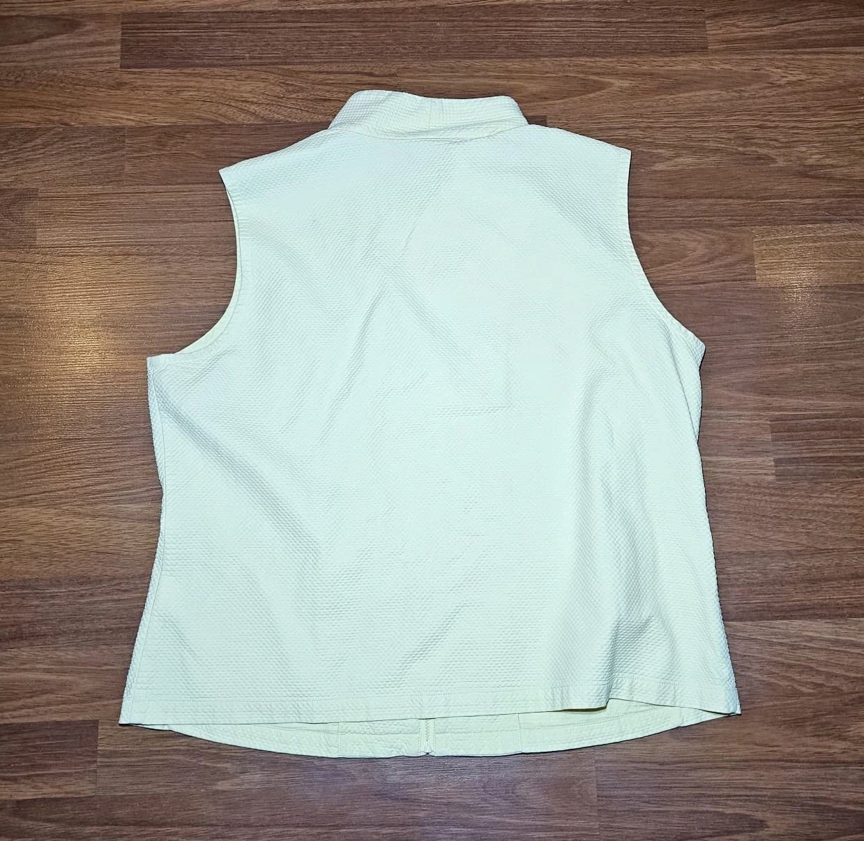 Eilewn Fisher Women's Size L Vest Yellow 2 Pockets Fleece Lined - Thumbnail 8