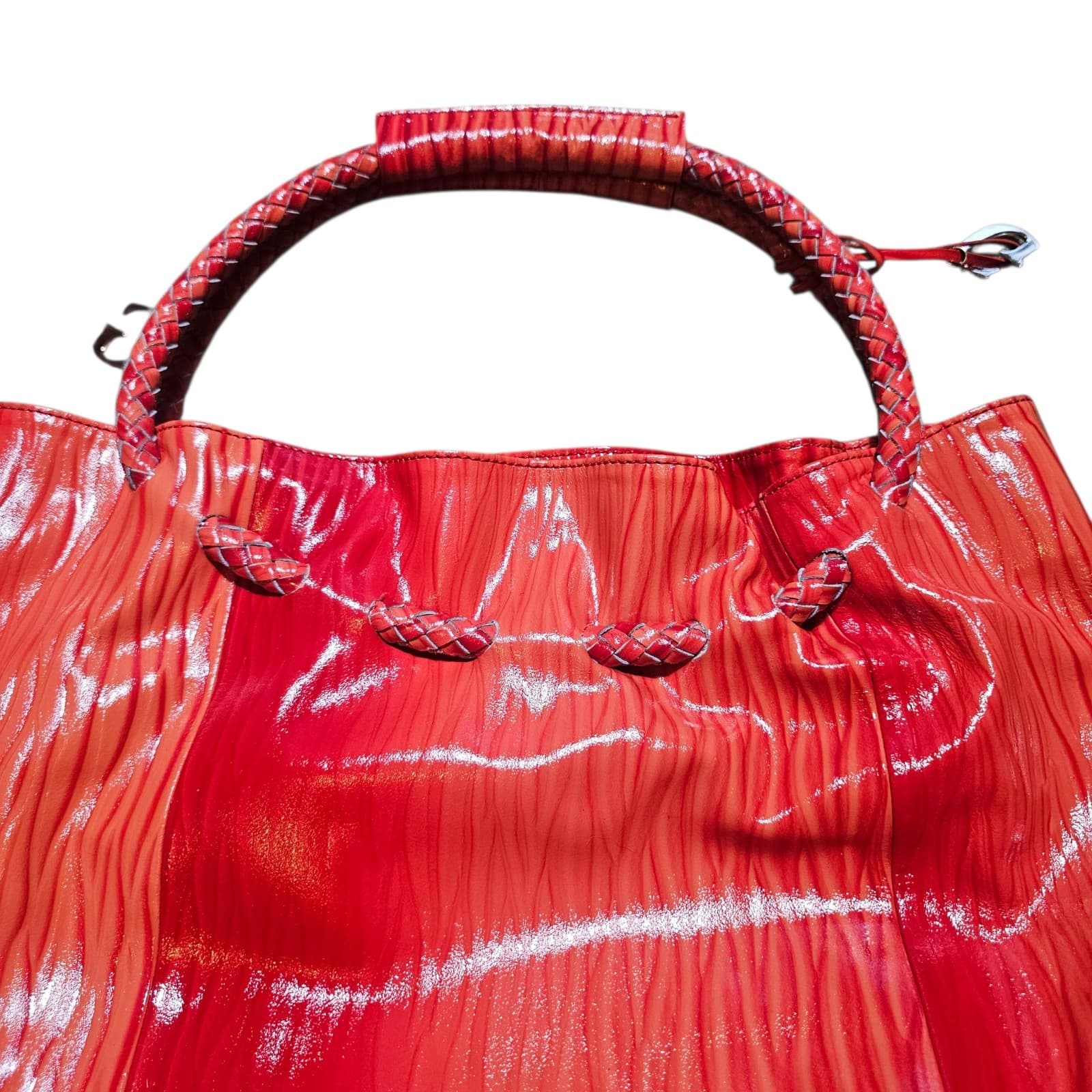 La Gioe Di Toscana By Sharon Gioe Italian Leather Hand Bag Couture Collection - Thumbnail 3