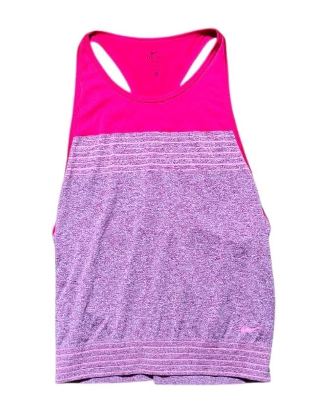 Nike Dry Dri Fit Training Tank Razor Back Pink and Purple Size M Women's - Thumbnail 2