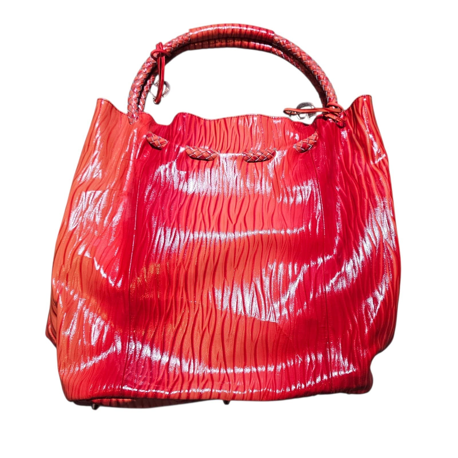 La Gioe Di Toscana By Sharon Gioe Italian Leather Hand Bag Couture Collection - Thumbnail 4