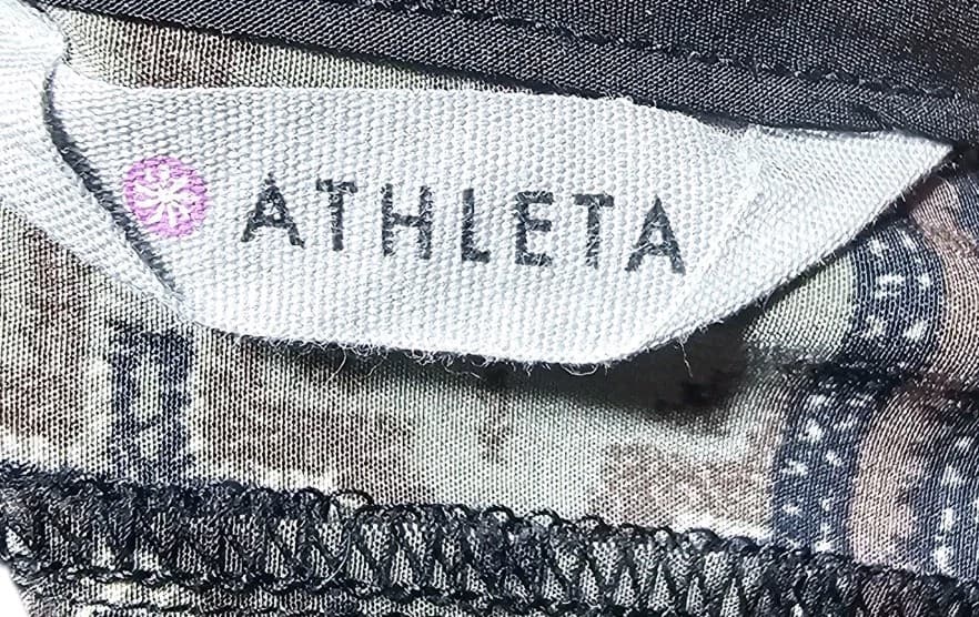Athleta Halter Tank Top Black Green Boho Tribal Print Adjustable Tie Size Small - Thumbnail 13