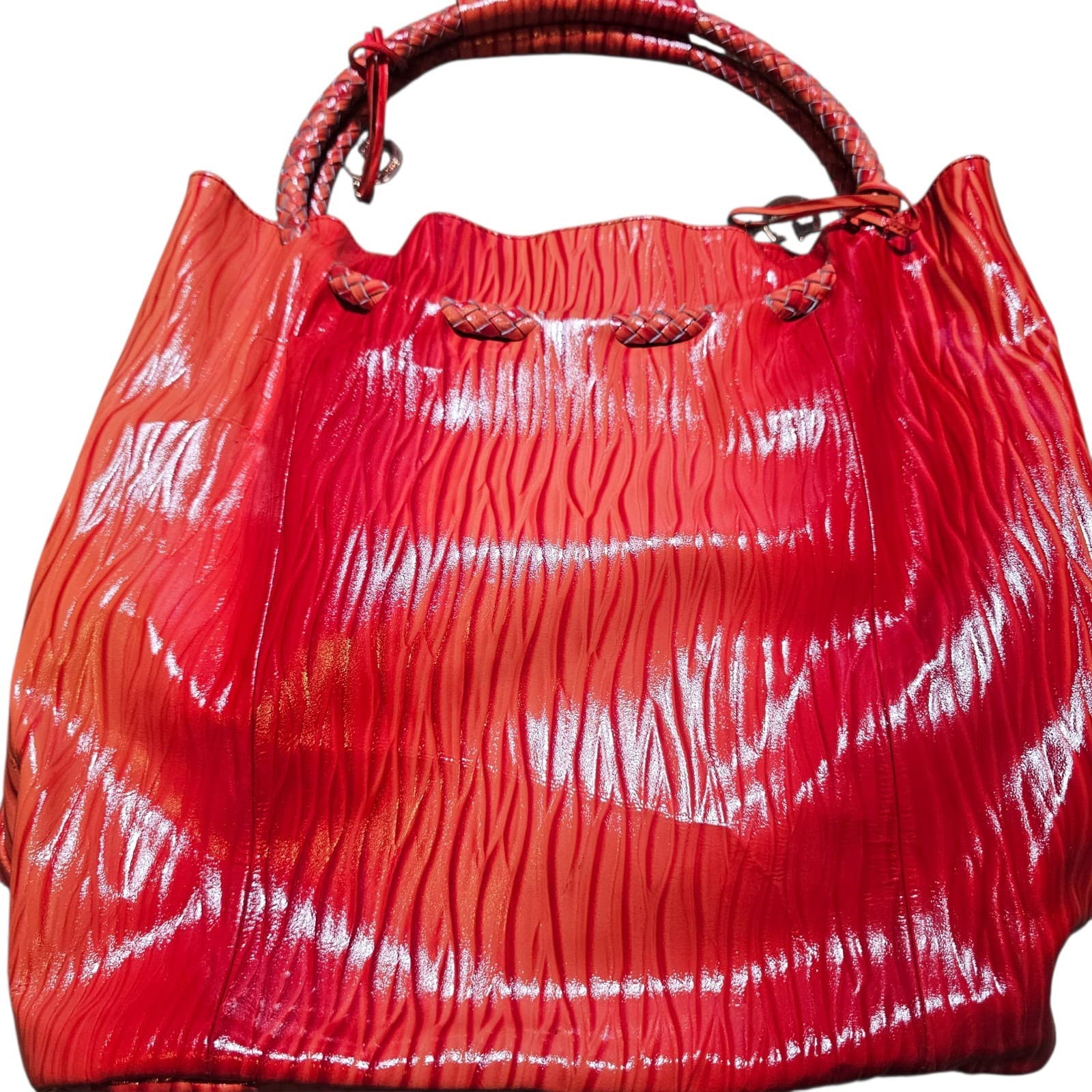 La Gioe Di Toscana By Sharon Gioe Italian Leather Hand Bag Couture Collection - Thumbnail 5