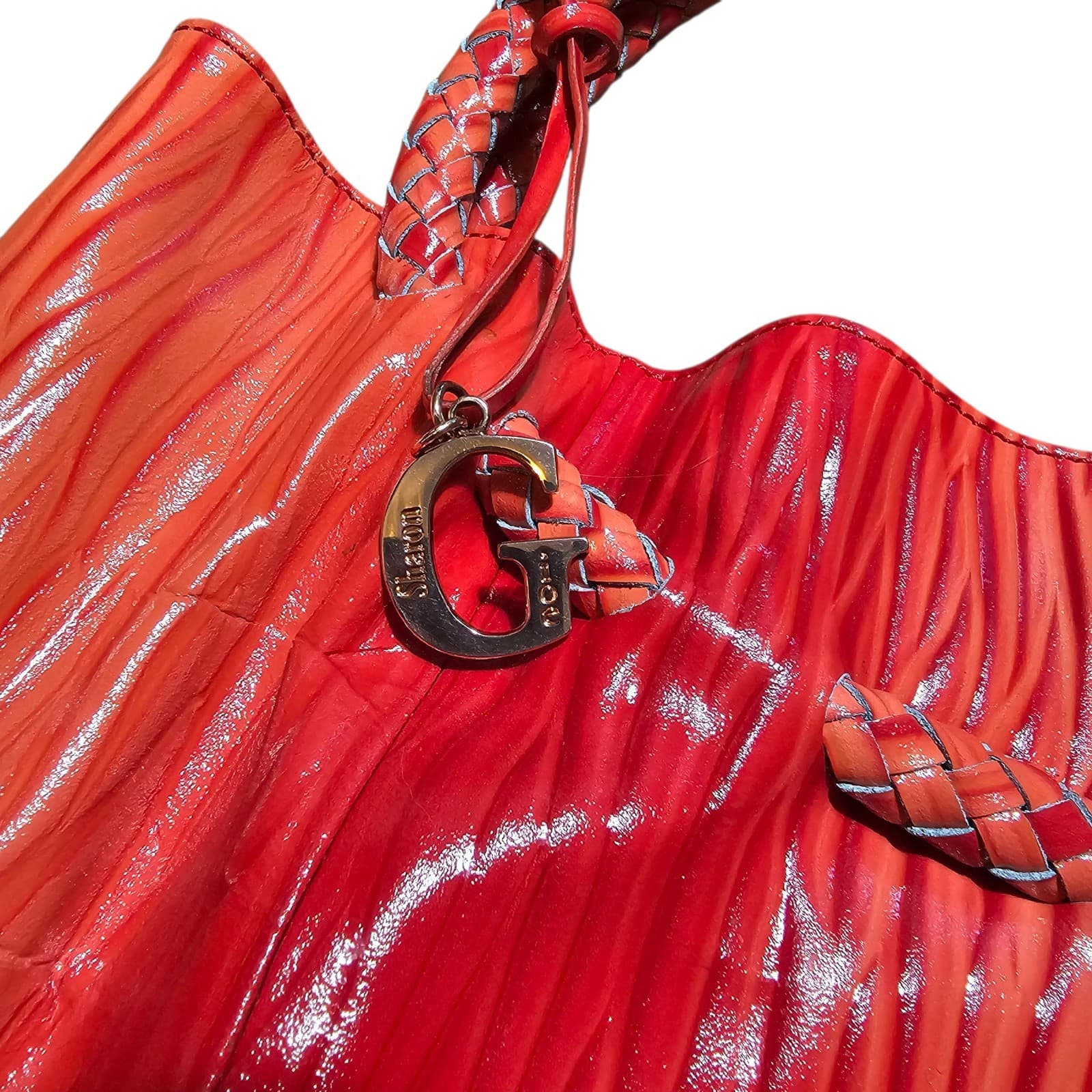 La Gioe Di Toscana By Sharon Gioe Italian Leather Hand Bag Couture Collection - Thumbnail 7