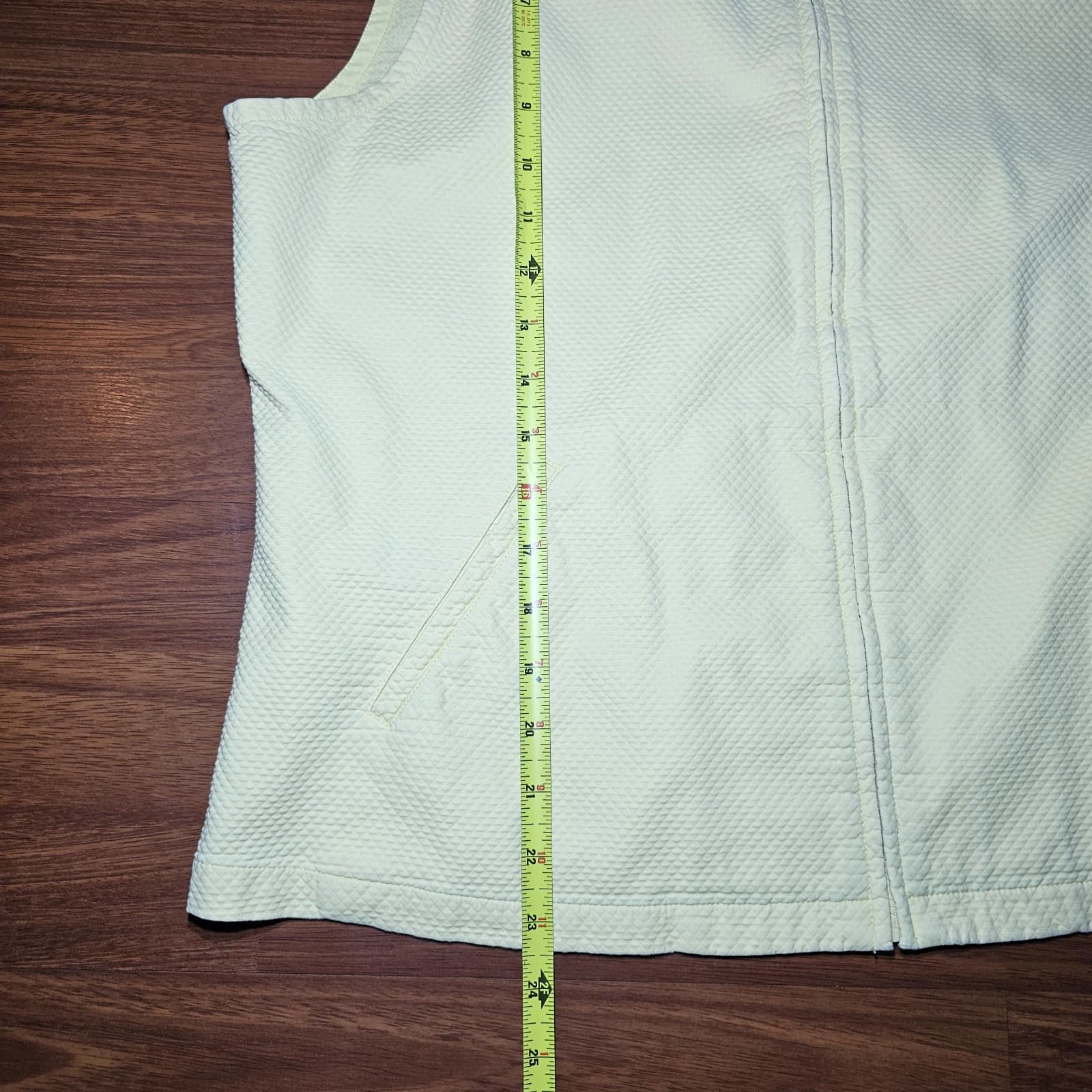 Eilewn Fisher Women's Size L Vest Yellow 2 Pockets Fleece Lined - Thumbnail 15