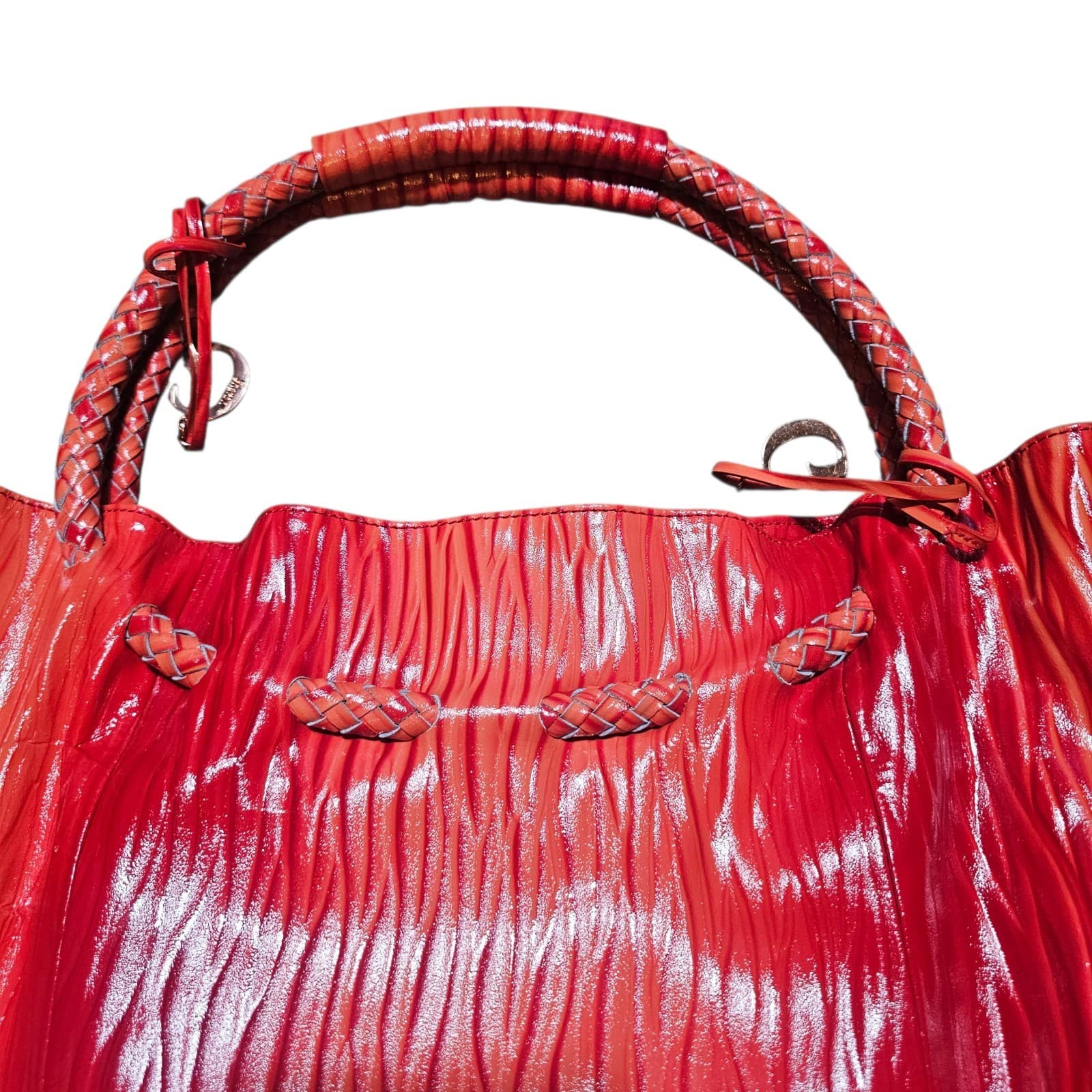 La Gioe Di Toscana By Sharon Gioe Italian Leather Hand Bag Couture Collection - Thumbnail 6