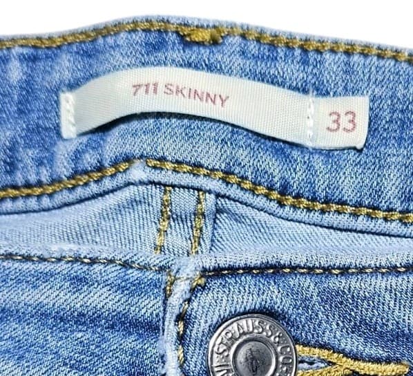 LEVI'S WOMENS JEANS 711 SKINNY 33X30 (16) MEDIUM MID RISE STRETCHY - Thumbnail 8