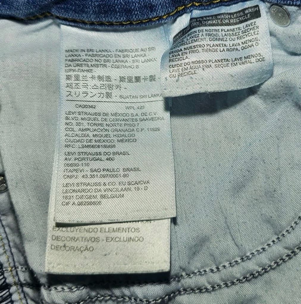 LEVI'S WOMENS JEANS 711 SKINNY 33X30 (16) MEDIUM MID RISE STRETCHY - Thumbnail 11