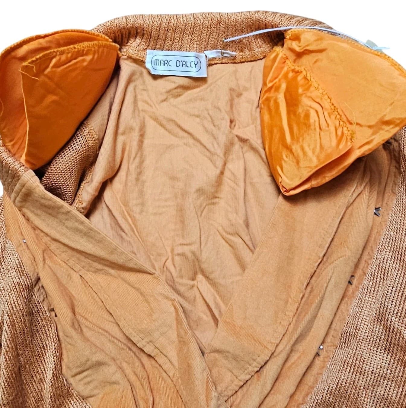 Vintage 1980s MARC D'ALCY Dolman Sleeves Deep V Sweater And Skirt - Thumbnail 11