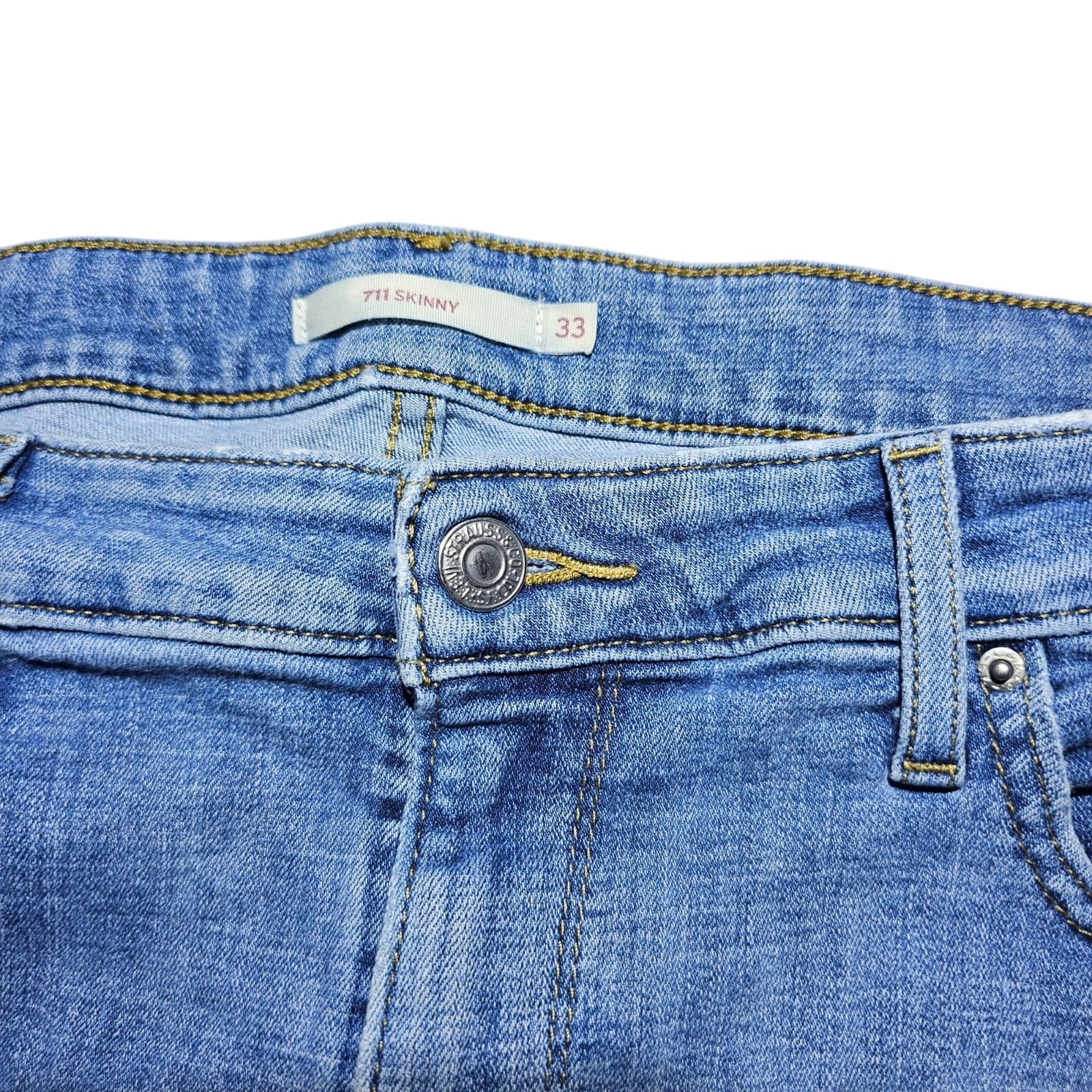 LEVI'S WOMENS JEANS 711 SKINNY 33X30 (16) MEDIUM MID RISE STRETCHY - Thumbnail 13
