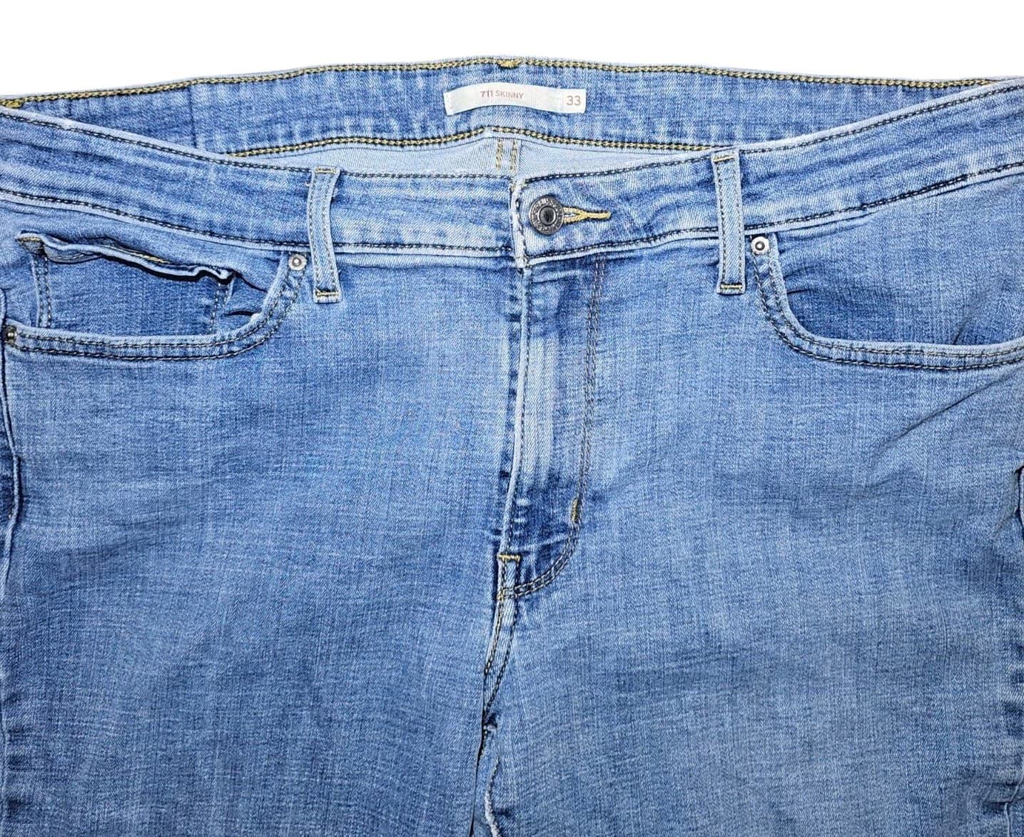 LEVI'S WOMENS JEANS 711 SKINNY 33X30 (16) MEDIUM MID RISE STRETCHY - Thumbnail 3