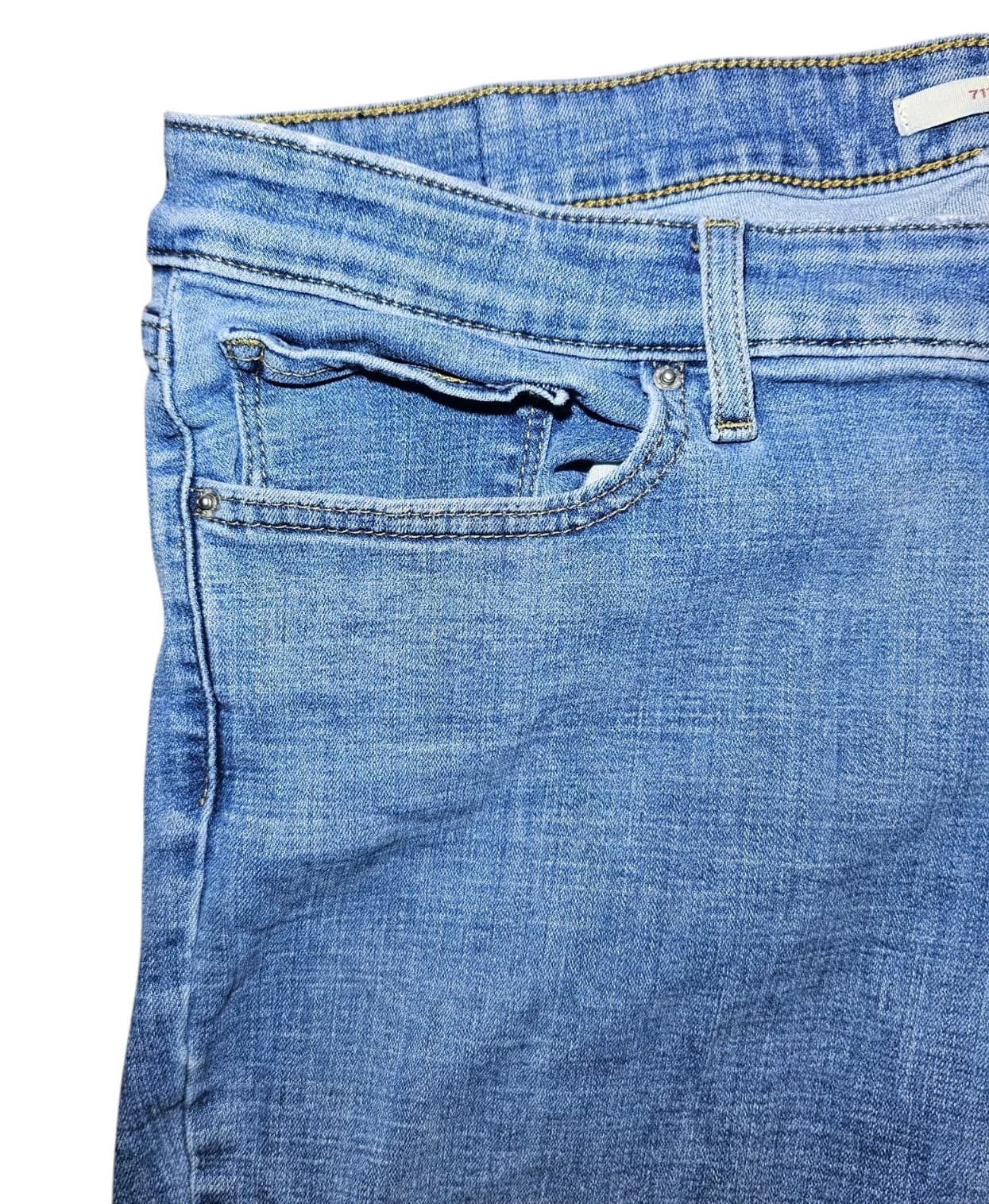 LEVI'S WOMENS JEANS 711 SKINNY 33X30 (16) MEDIUM MID RISE STRETCHY - Thumbnail 6