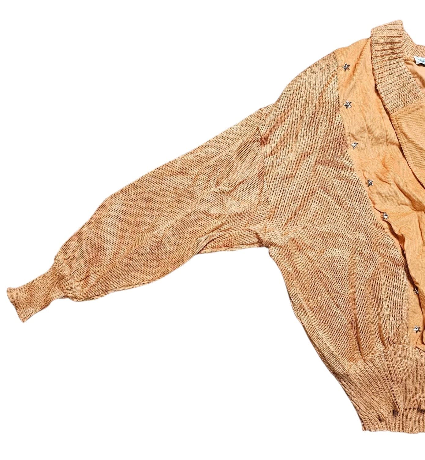 Vintage 1980s MARC D'ALCY Dolman Sleeves Deep V Sweater And Skirt - Thumbnail 6
