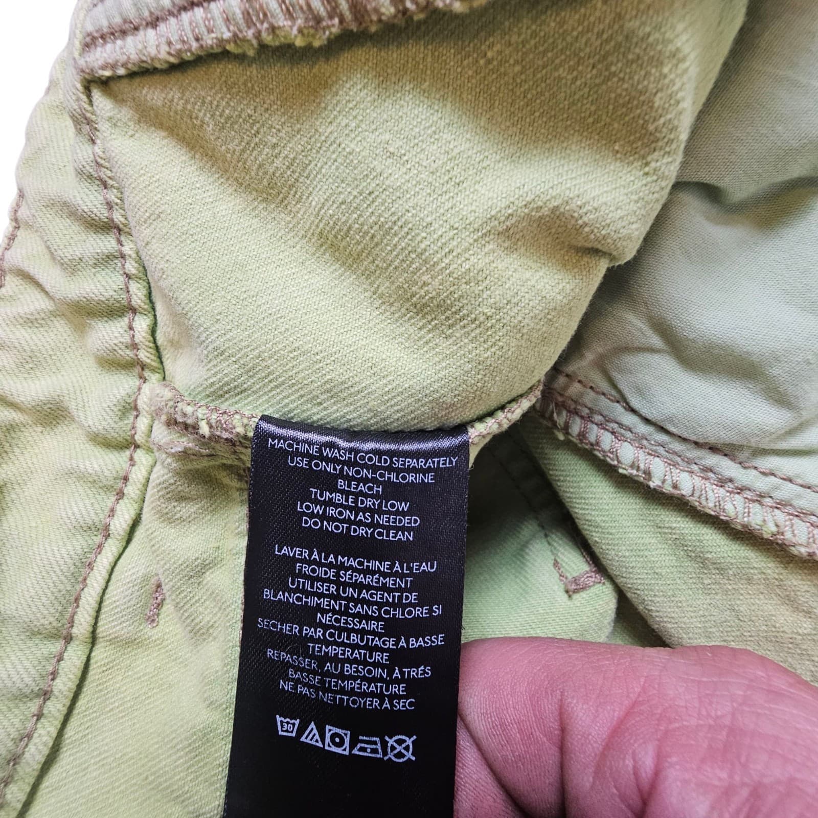 BDG Urban Outfitters High Waisted Green Pants Wide Leg Casual Size 28x30 - Thumbnail 19