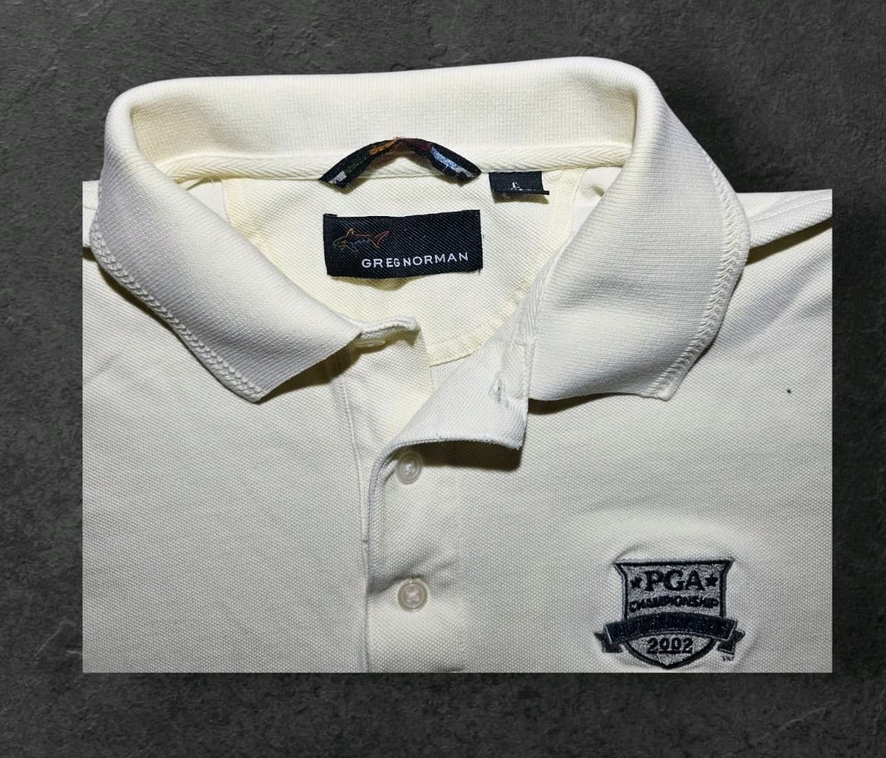 Gregg Norman Vintage 2002 Hazeltine Pga Championship Polo Mens Size L - Thumbnail 2