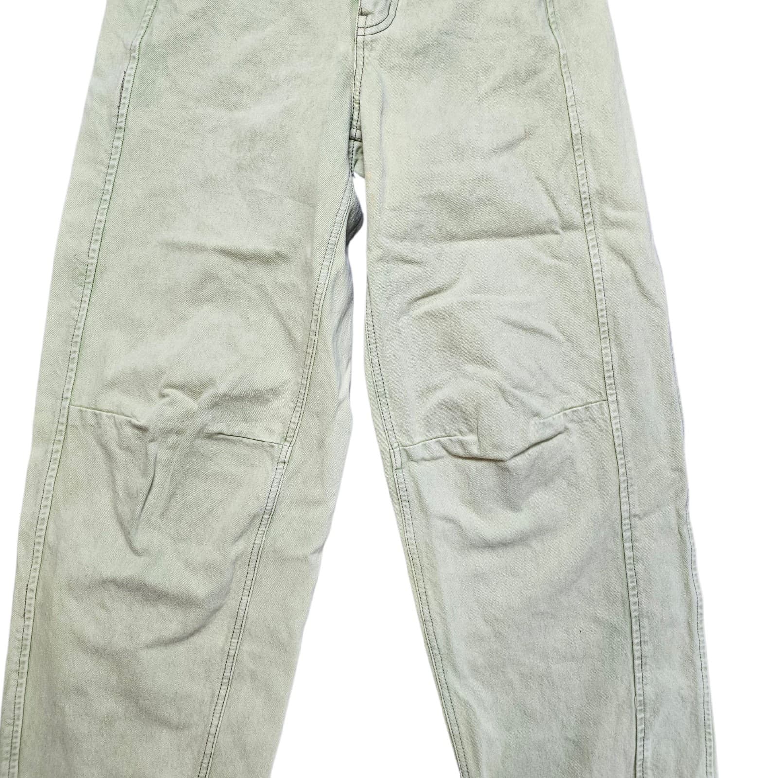 BDG Urban Outfitters High Waisted Green Pants Wide Leg Casual Size 28x30 - Thumbnail 4