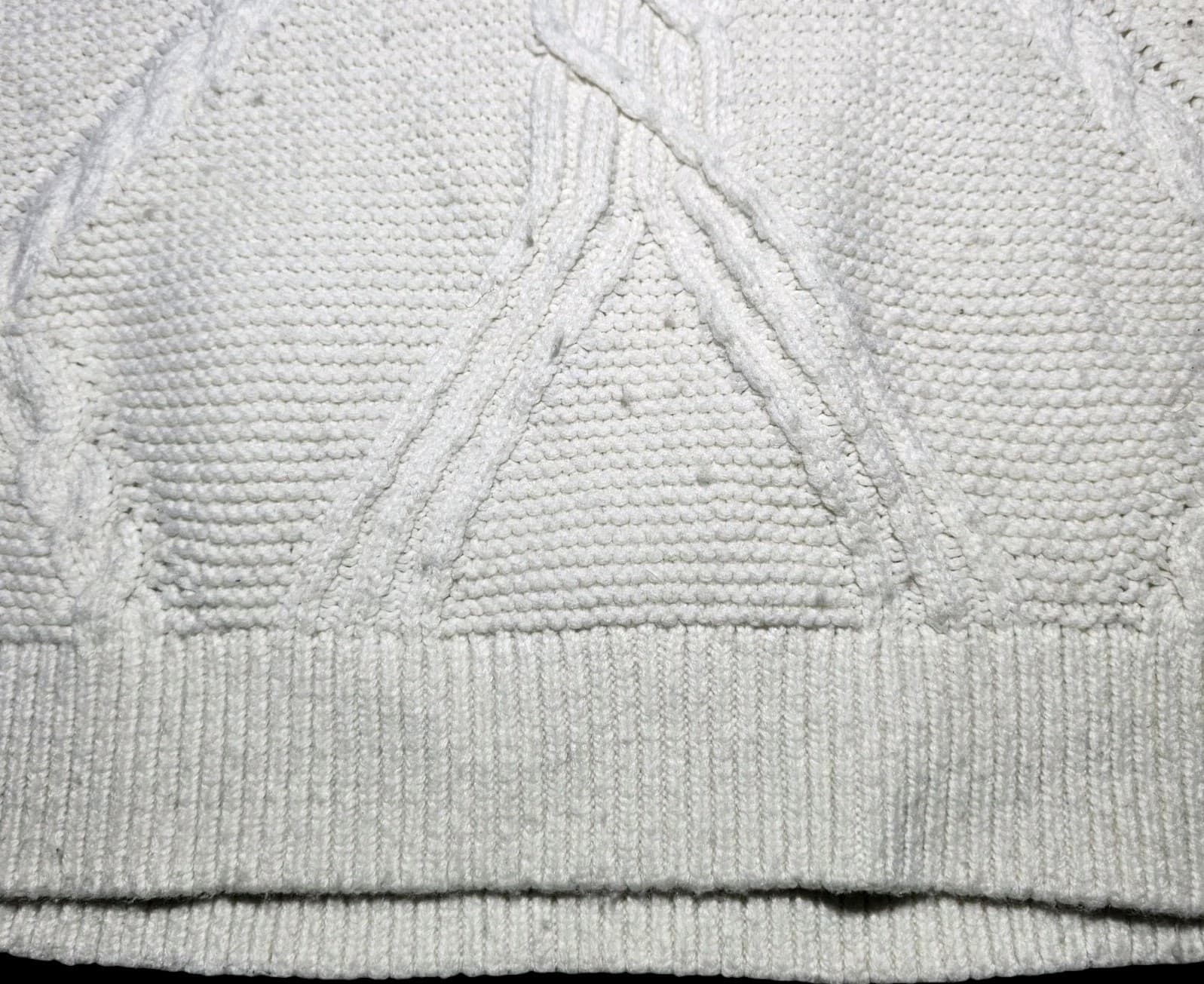 Banana Republic Cable Knit Sweater womans White Long Sleeve Size Small - Thumbnail 10