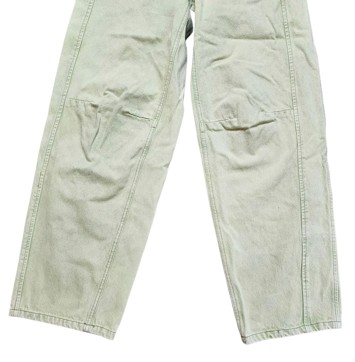 BDG Urban Outfitters High Waisted Green Pants Wide Leg Casual Size 28x30 - Thumbnail 5