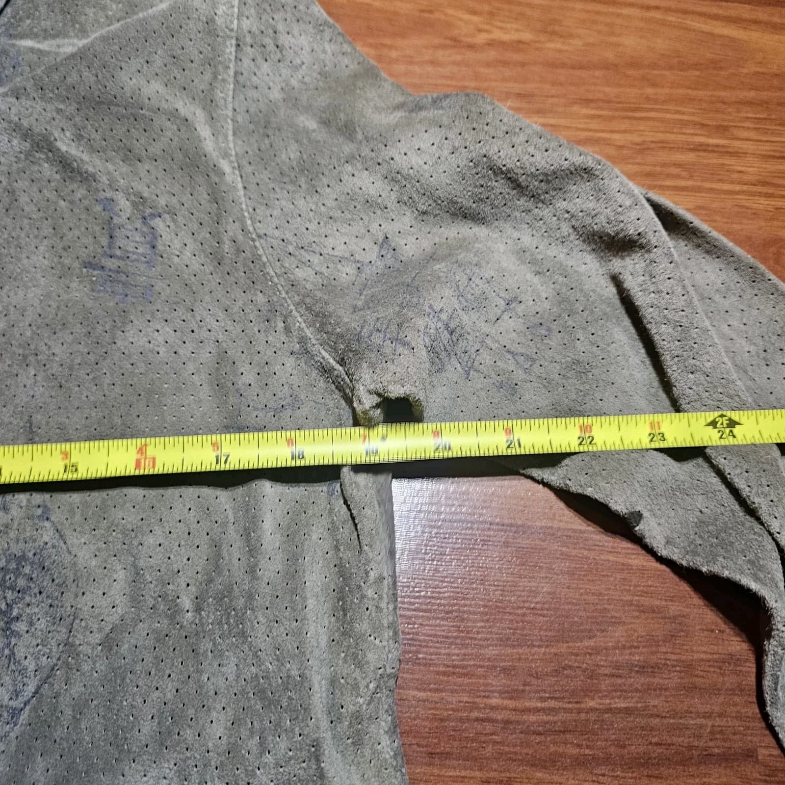 Chicos 100% Leather Button Up Japanese Print - Thumbnail 12