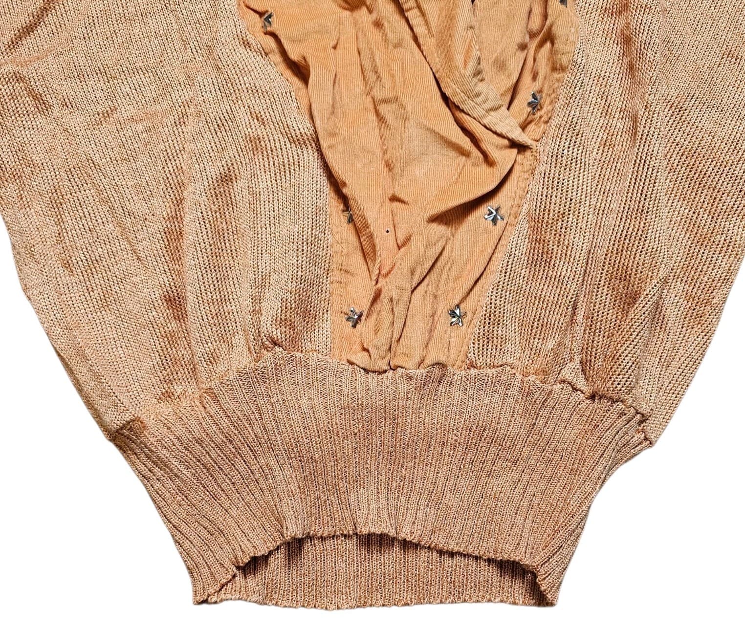 Vintage 1980s MARC D'ALCY Dolman Sleeves Deep V Sweater And Skirt - Thumbnail 4
