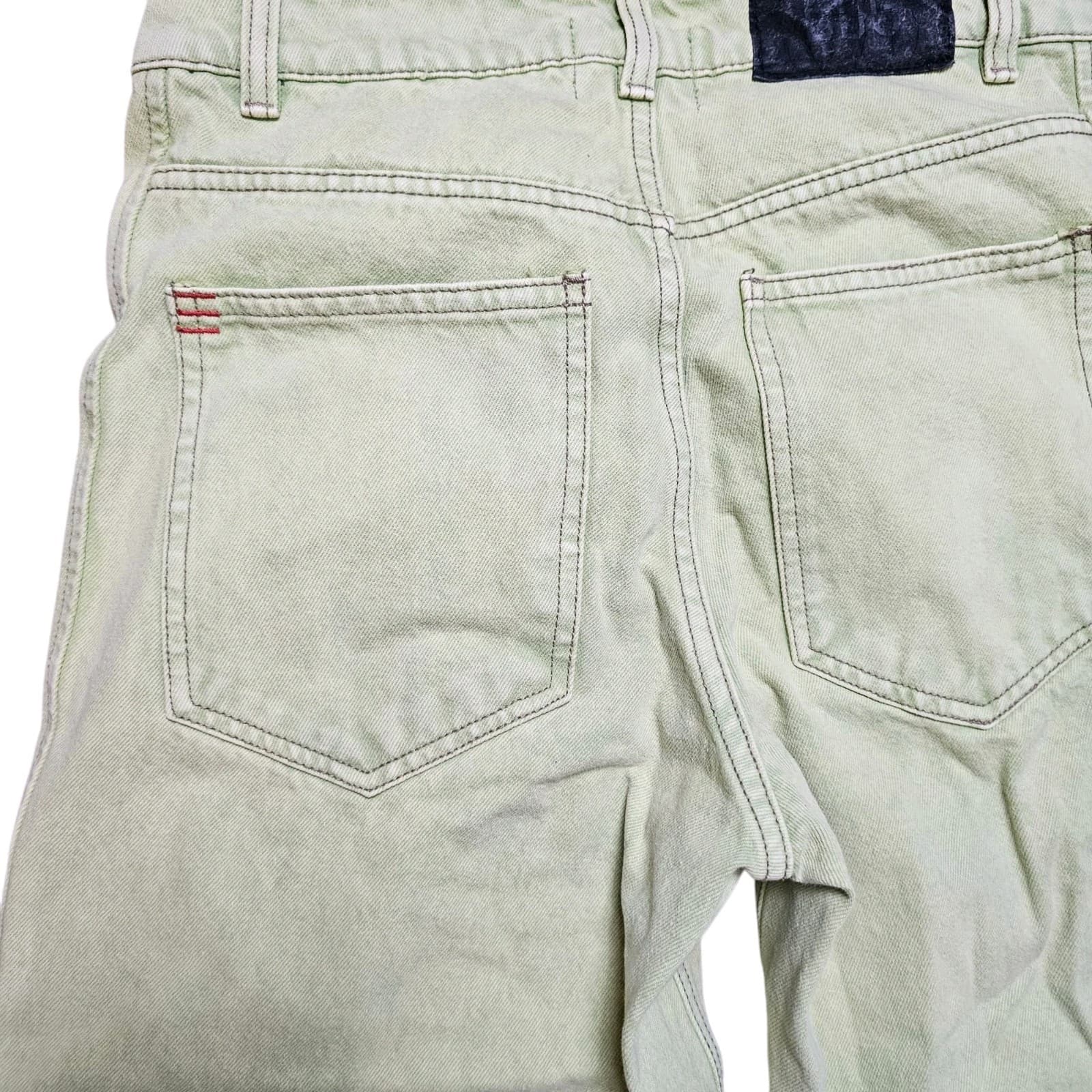 BDG Urban Outfitters High Waisted Green Pants Wide Leg Casual Size 28x30 - Thumbnail 14