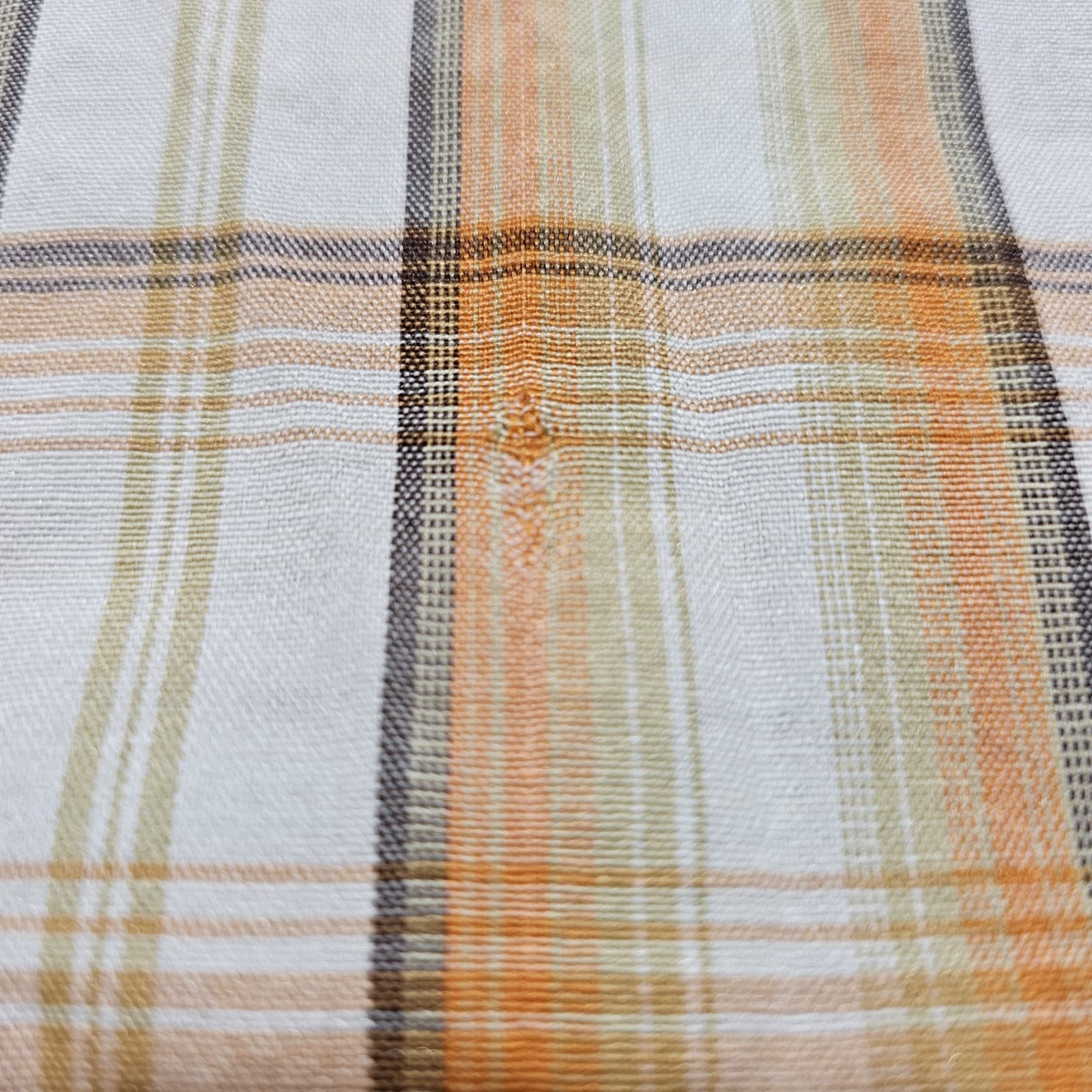 Western Trails Button Up Shirt Mens L Orange Plaid Pearl Snaps Short Sleeve - Thumbnail 13