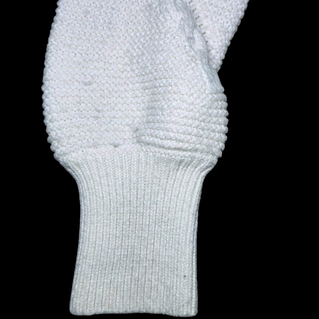 Banana Republic Cable Knit Sweater womans White Long Sleeve Size Small - Thumbnail 16