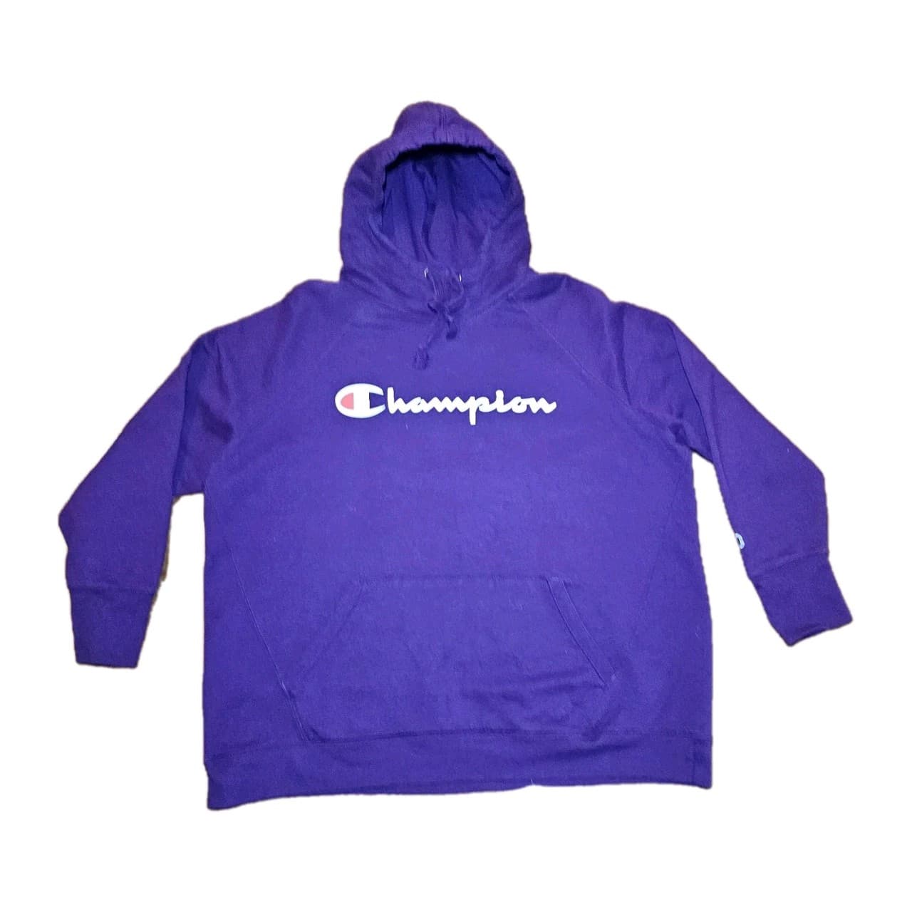 Champion Hoodie Women's Plus 2X Purple Pullover Sweatshirt