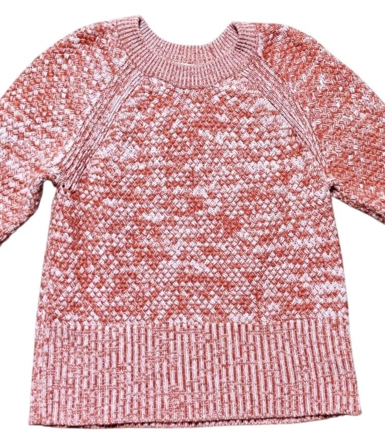 Universal Thread Womens Red White Knitted Long Sleeve Pullover Sweater Size M - Thumbnail 2