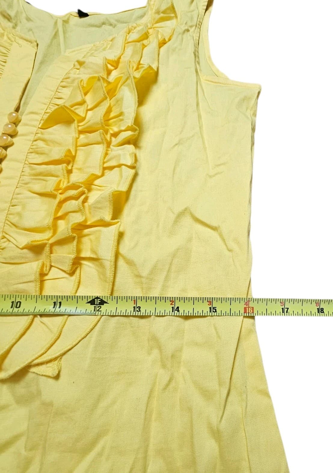 Antilla Femme Yellow Casual Maxi Dress Size Medium - Thumbnail 9