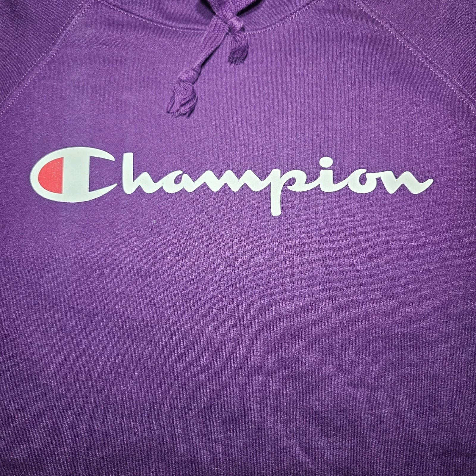 Champion Hoodie Women's Plus 2X Purple Pullover Sweatshirt - Thumbnail 2