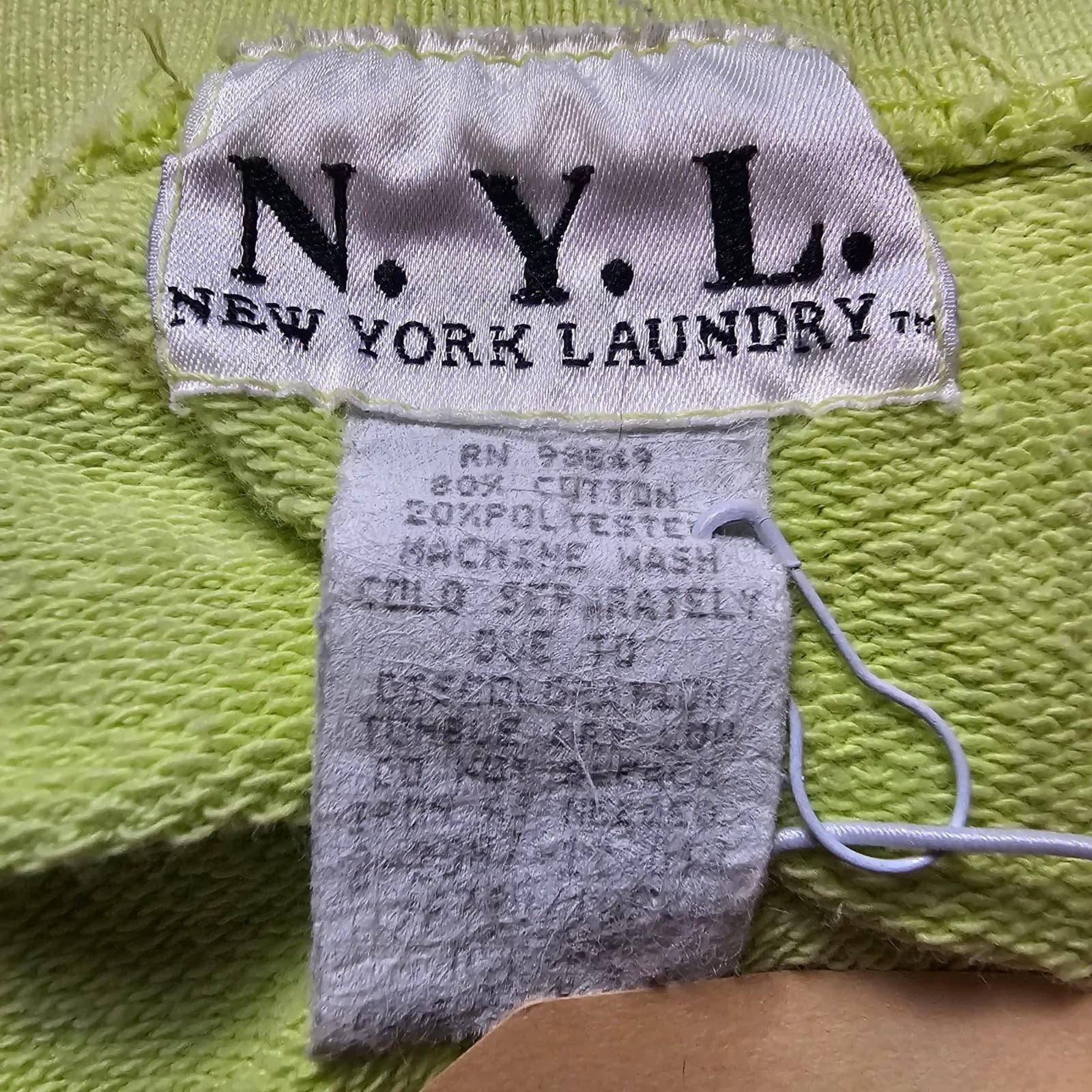 New York Laundry NYL Vintage Womens Top, Green Womans Size Medium - Thumbnail 8