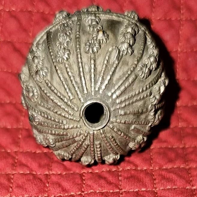Antique Hand Crafted Metal Bedouin Ethnic Silver Bead Yemen, African Trade - Thumbnail 2
