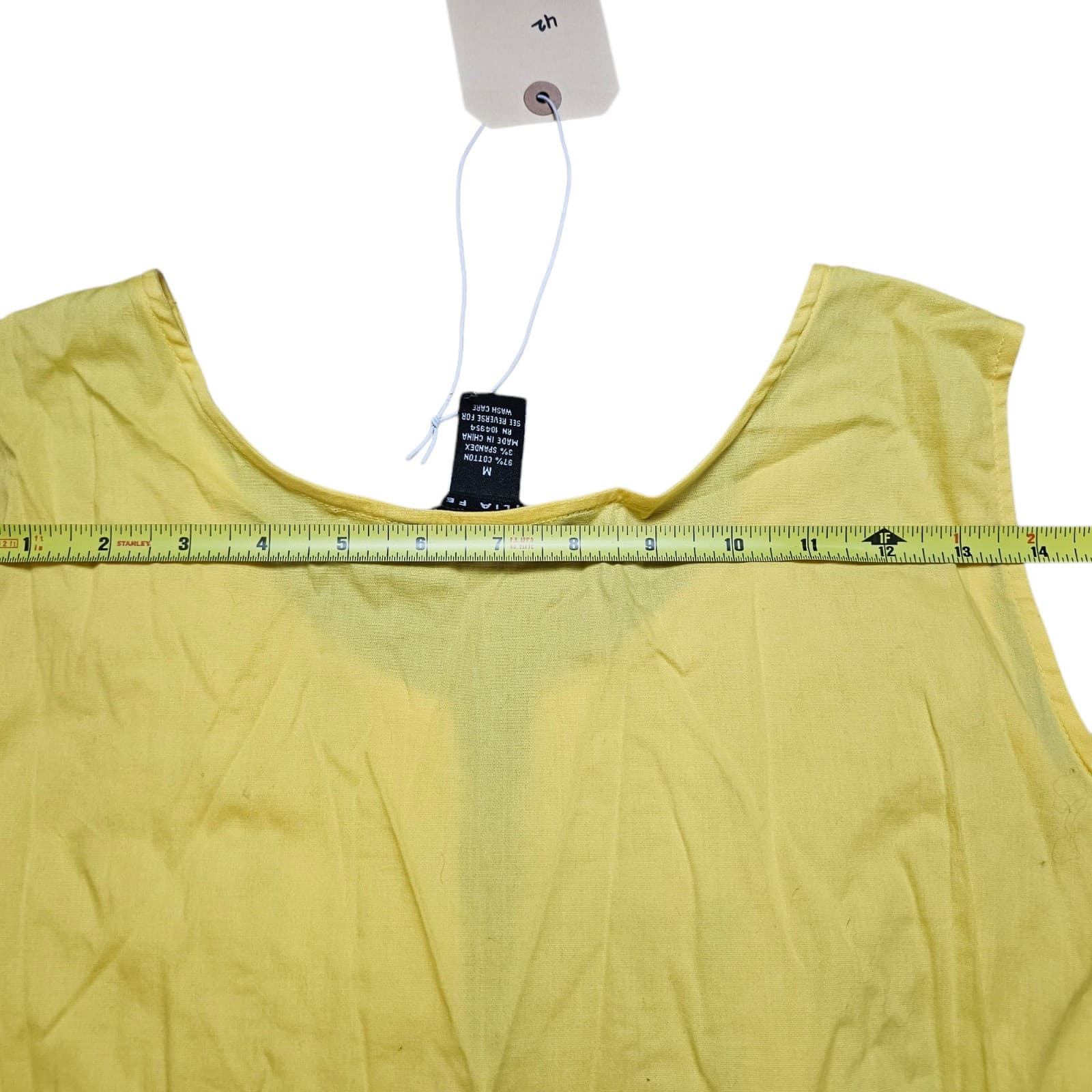 Antilla Femme Yellow Casual Maxi Dress Size Medium - Thumbnail 11