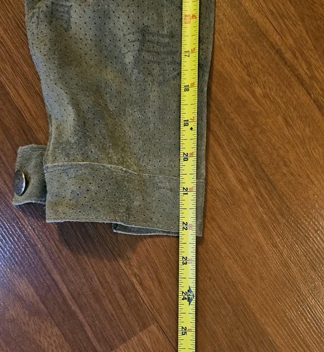 Chicos 100% Leather Button Up Japanese Print - Thumbnail 15