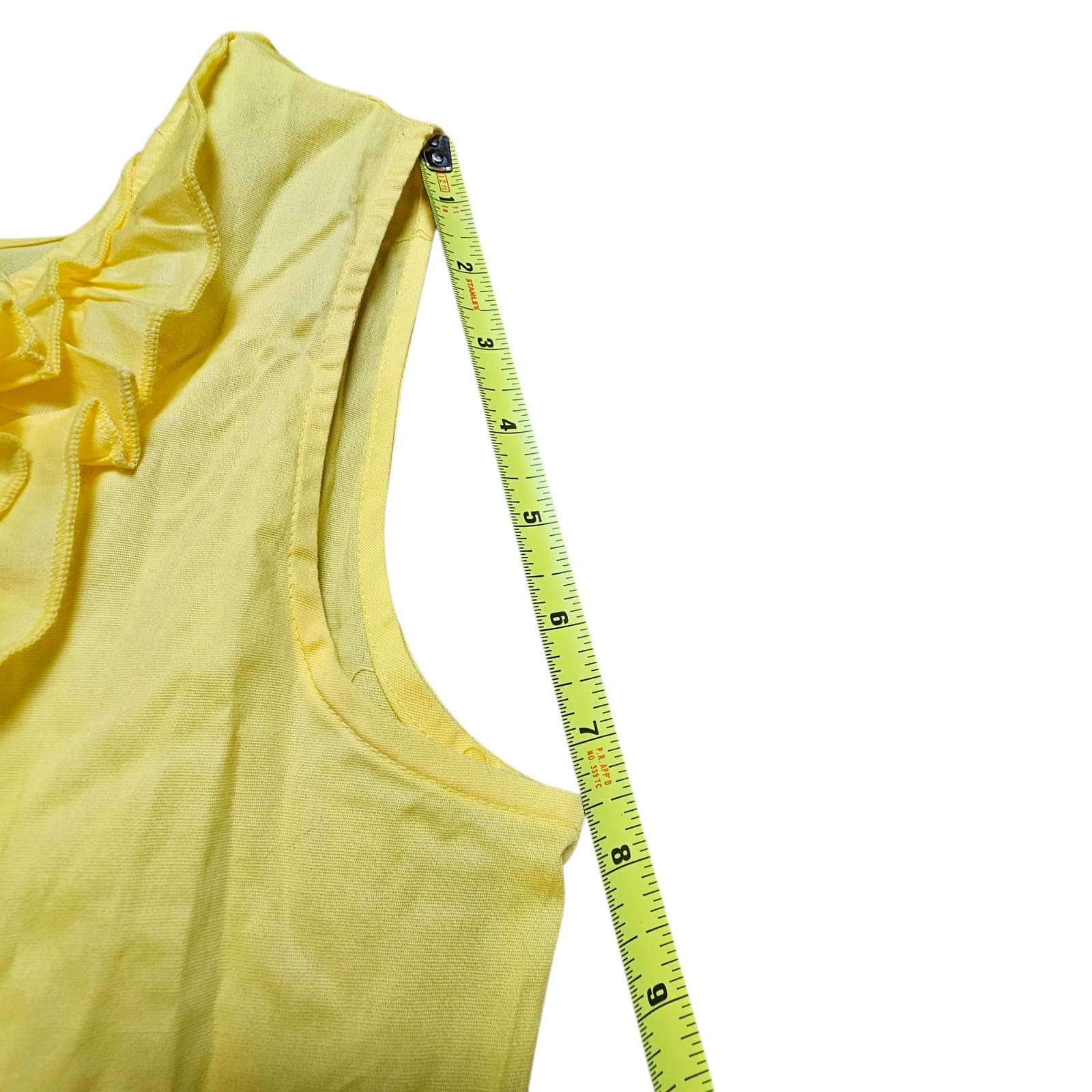 Antilla Femme Yellow Casual Maxi Dress Size Medium - Thumbnail 12