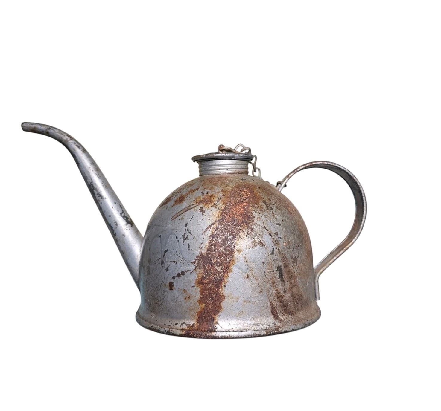 Vintage Antique Eagle Tea Pot Style Oiller Oil Can