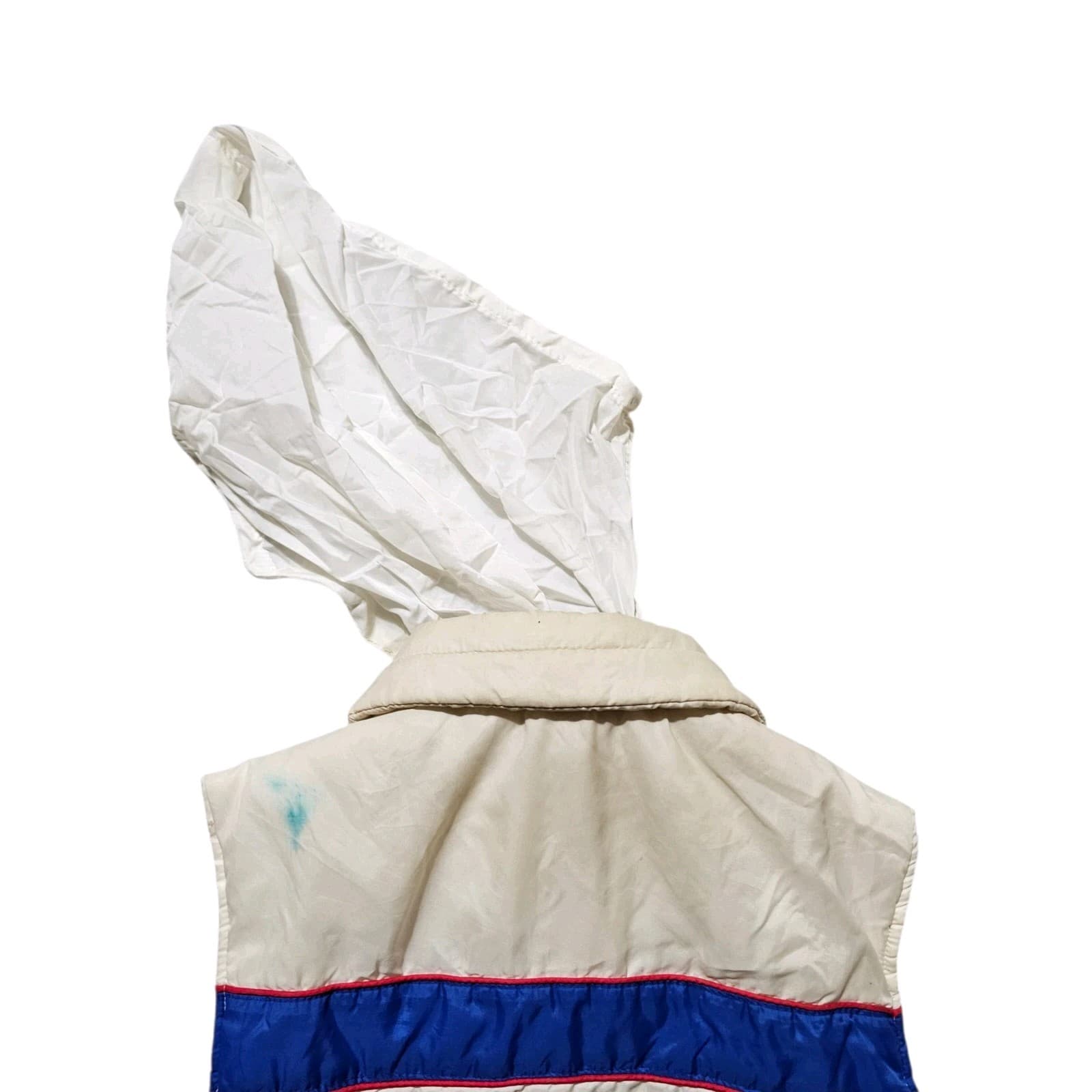 Vintage Camel White Blue And Red Men’s Puffer Vest Size Small - Thumbnail 11