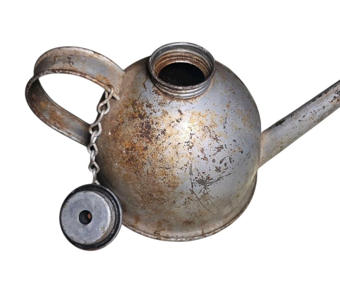 Vintage Antique Eagle Tea Pot Style Oiller Oil Can - Thumbnail 4