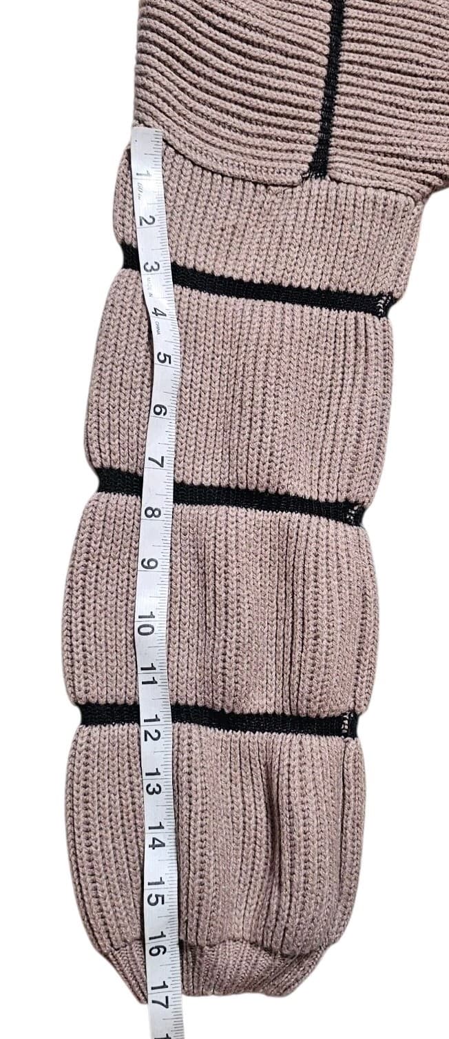 Charlotte Russe Women's Brown Black Knitted Crop Top Sweater - Size XL(No Tag) - Thumbnail 9