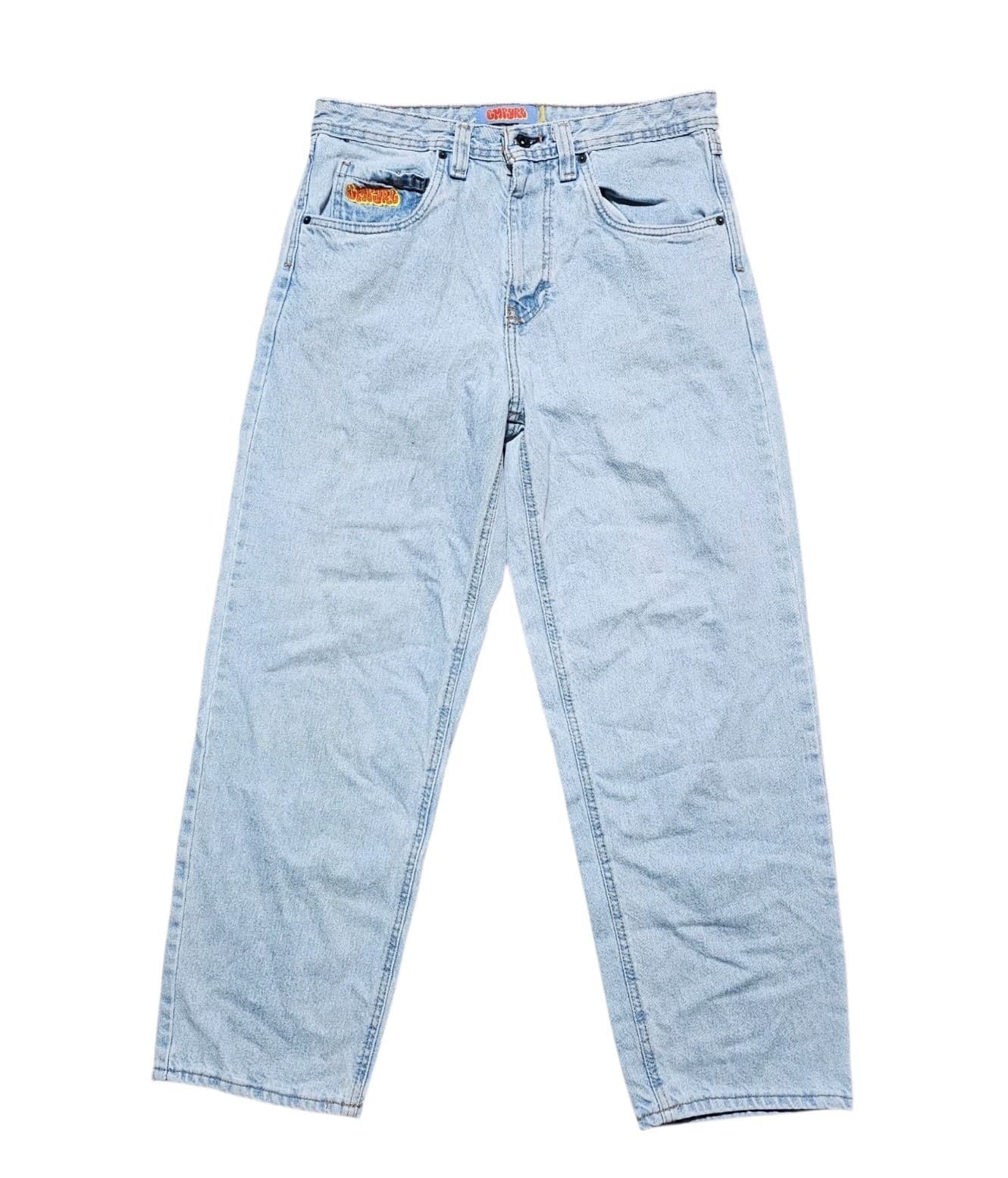 Empyre Skate Jeans Light Wash Baggy 30x29 Y2K Skater Grunge - Thumbnail 4