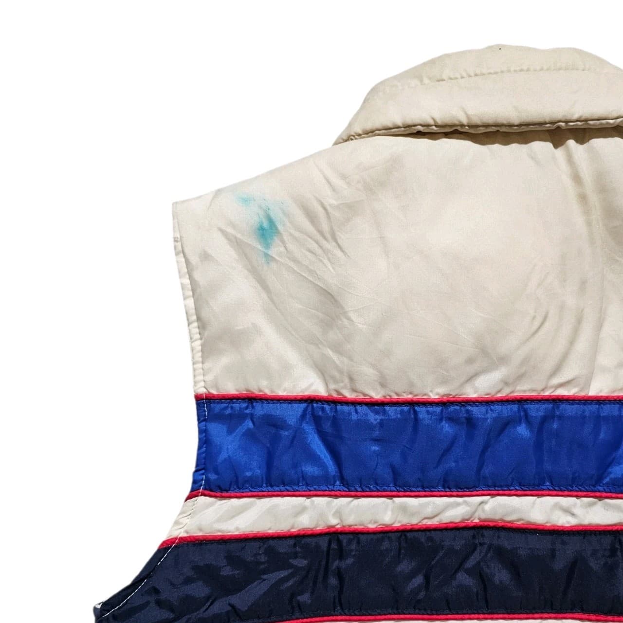Vintage Camel White Blue And Red Men’s Puffer Vest Size Small - Thumbnail 9