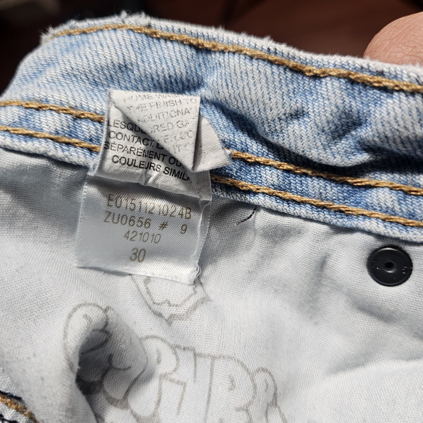 Empyre Skate Jeans Light Wash Baggy 30x29 Y2K Skater Grunge - Thumbnail 13