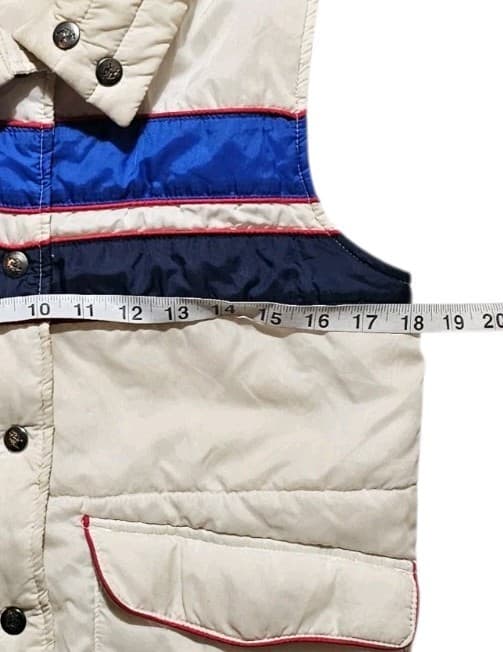 Vintage Camel White Blue And Red Men’s Puffer Vest Size Small - Thumbnail 8