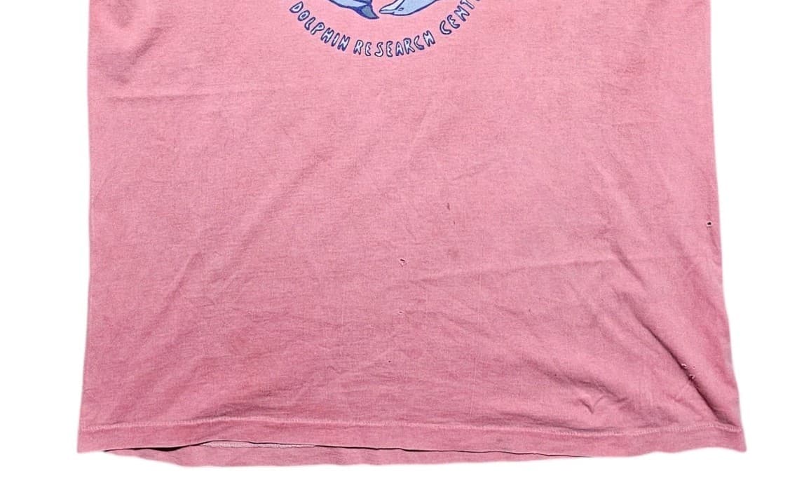 Vtg 90s Island Dolphin Outreach Project T-Shirt 2X Anvil SINGLE STITCH Thrashed - Thumbnail 5