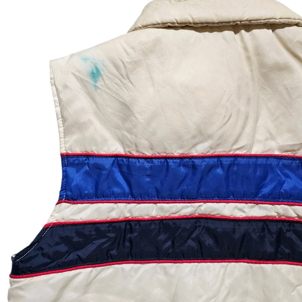 Vintage Camel White Blue And Red Men’s Puffer Vest Size Small - Thumbnail 12