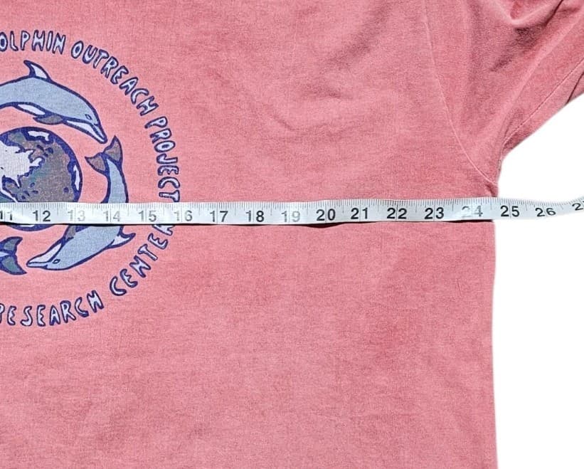 Vtg 90s Island Dolphin Outreach Project T-Shirt 2X Anvil SINGLE STITCH Thrashed - Thumbnail 9