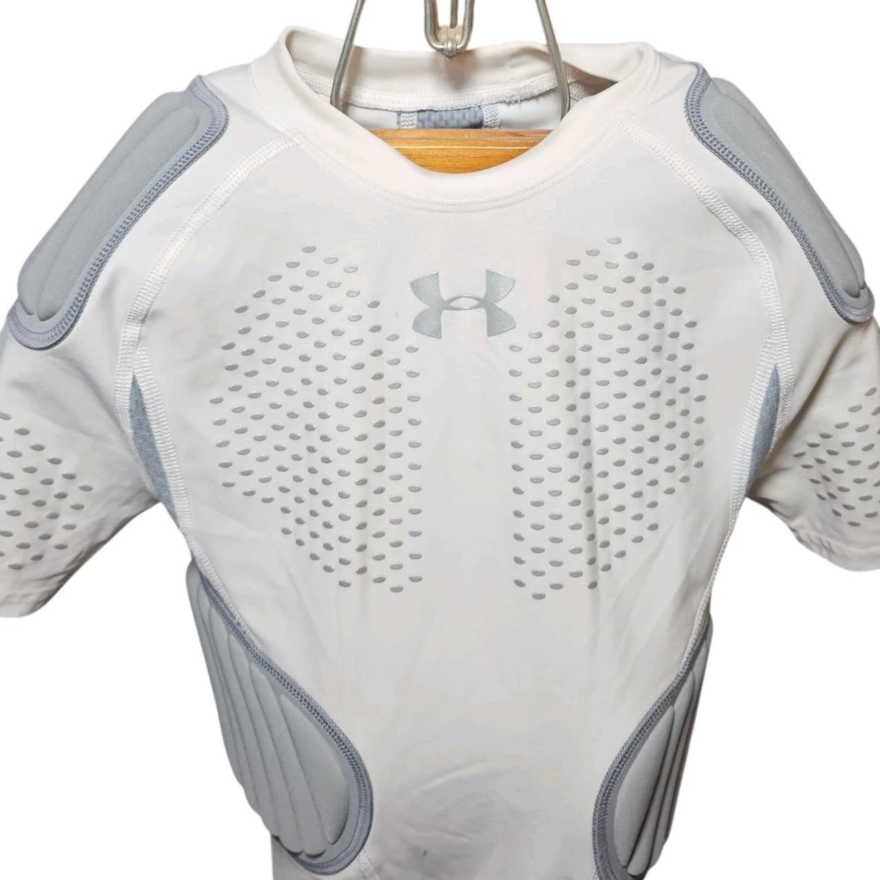 Under Armour MPZ2 Youth Med Padded Protector Compression Shirt Football - Thumbnail 2